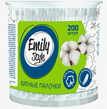Emily Style Ватные палочки банка 200 шт (С0006516)